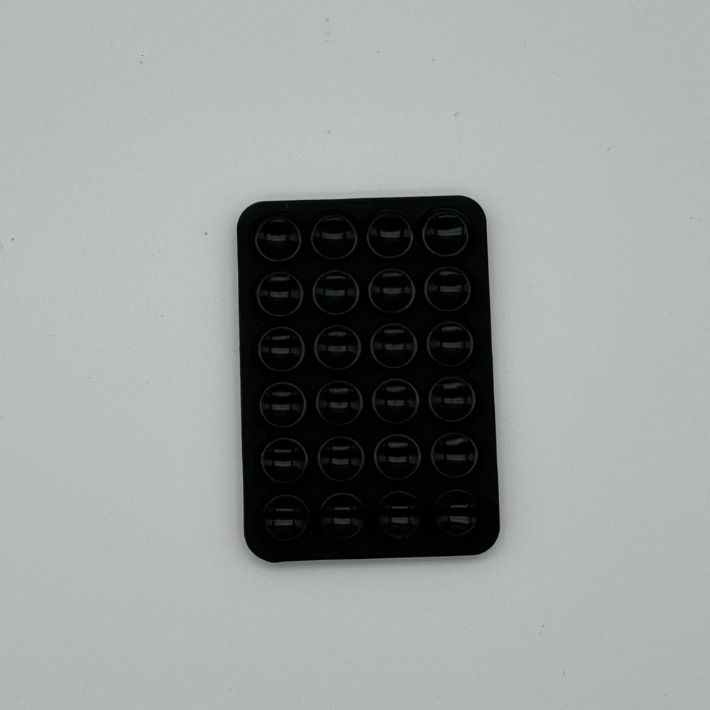 Double Sided Silicone Suction Phone Holder - Black - Picture 2 of 3